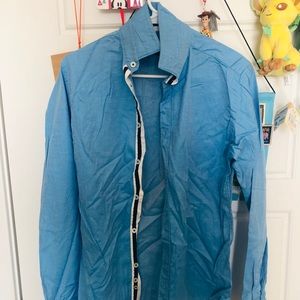 Zara blue men dress shirt